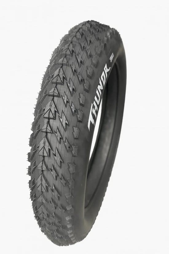 Set 2stuks THUNDR 20” FatBike Buitenbanden Inclusief Binnenbanden 20 x 4.0 inch ERTRO 100-406 20x4.0 Fat bike banden 20inch - Ouxi – Knaap – Phatfour – Super73 - Zwart - Afbeelding 2