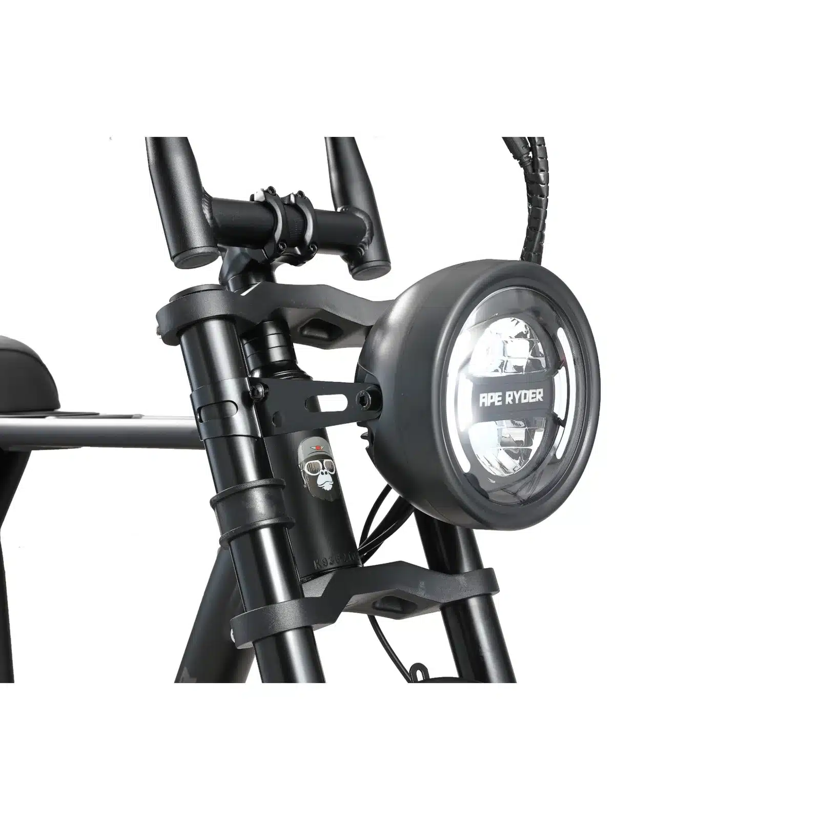 Ape Ryder A10 Pro - Fatbike - Zwart - 20x4.5 inch - Accu 36V (10Ah) - 250W Achterwielmotor - Shimano 7 Versnellingen - Hydraulische Remmen - Afbeelding 3